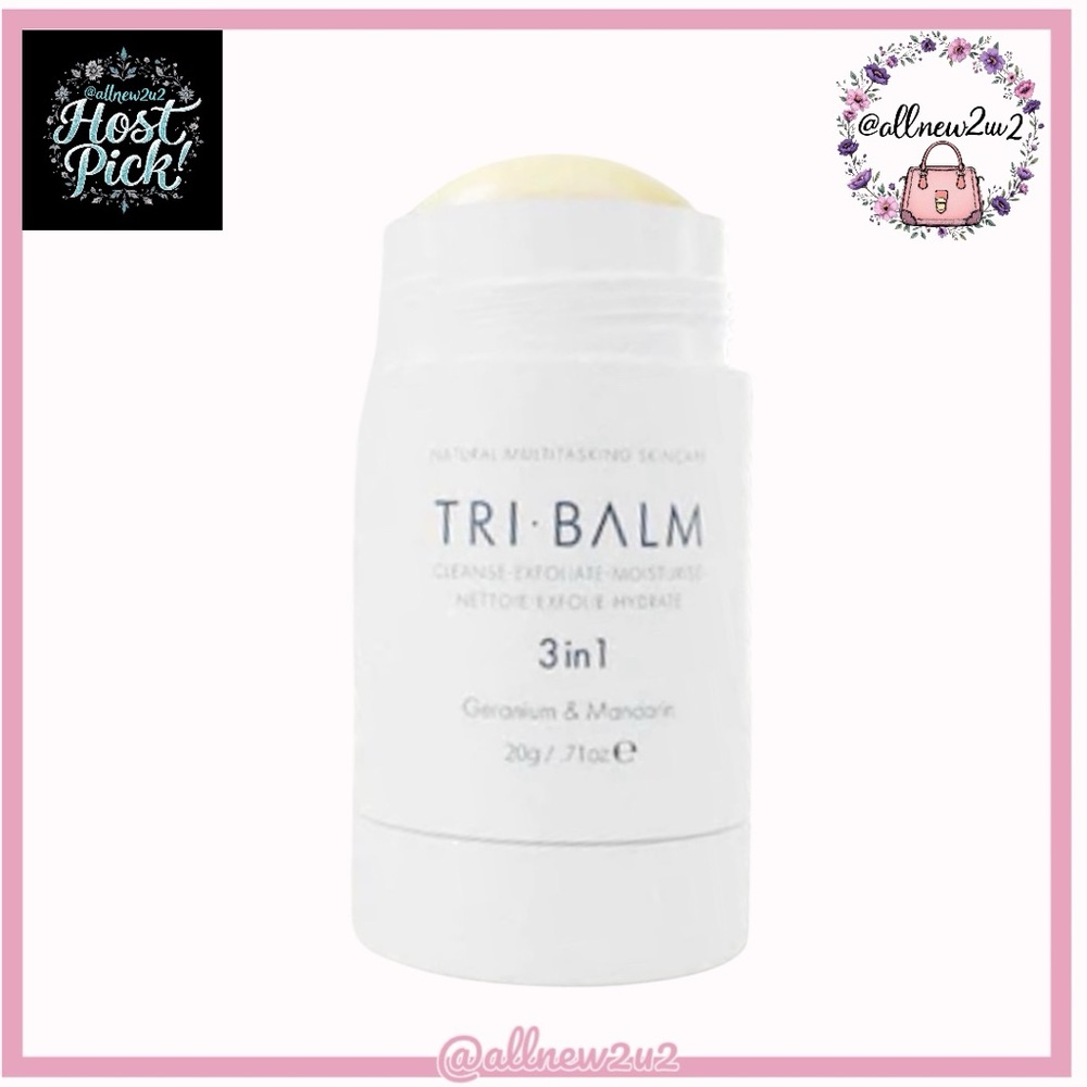TRI BALM 3 in 1 Cleanse Exfoliate Moist. Ministick Multi-winner Host Pick